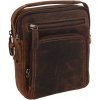 Pánska kožená taška cez plece Mercucio 250904 hnedá