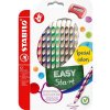 STABILO EASYcolors pre pravákov, špeciálne farby – súprava 12 farieb so strúhadlom