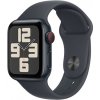 Apple Watch SE GPS + Cellular 40mm Midnight Aluminium Case with Midnight Sport Band - S/M MXGC3QC/A