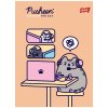 Zošit tri riadky A5 Pusheen Unipap 32 listov
