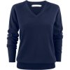 James Harvest Svetr Ashland V-Neck Women s výstřihem do V, dámský COT62250500302-navy M Navy