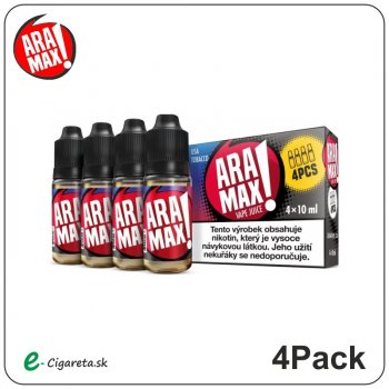 Aramax Max 4Pack USA Tobacco 4 x 10 ml 12 mg