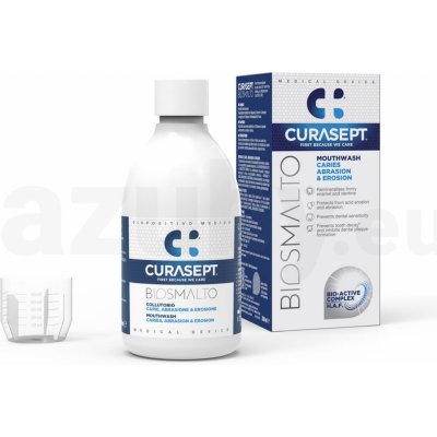 Curasept Biosmalto Caries Abrasion & Erosion ústna voda 300 ml