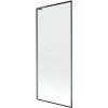 MEXEN/S - Next L vaňová zástena FIX 80 x 150, čierna vzor, grafit metal 895-080-000-03-70-95