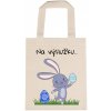 Eko taška malá Veľká noc zajac s vajíčkom