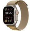 Apple Watch Ultra 2 GPS + Cellular 49mm Natural Titanium Case with Tan Alpine Loop - Medium