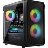 LOGIC PC skříň Portos ARGB MINI 1x USB 3.0, 2x USB 2.0 + audio, černá, bez zdroje