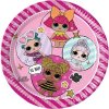 Party papierové tanieriky LOL Surprise - metalické 23 cm