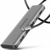 AXAGON HMC-5H, USB 5Gbps hub, 3x USB-A, HDMI 4k/30Hz, PD 100W, kábel USB-C 100cm HMC-5H