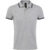 SOL'S | Pasadena Men, Pánske polo, sivá mel. - modrá f.n., 3XL