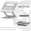 Club3D Nastavitelný hliníkový stojan pro notebook s USB-C hubem na 2xUSB, 1xHDMI, 2xUSB-C, 1xRJ45, 360°, 100W, 4K60Hz