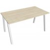 Hobis Pracovný stôl UNI A, 140x75,5x80 cm, agát/biela
