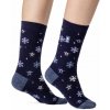 Heat Holders dámske ULTRA LITE termo ponožky SNOWFLAKES Modré