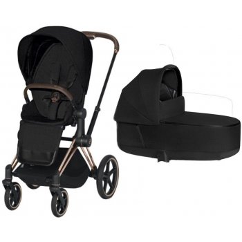 Cybex kombinovaný Priam s rose gold podvozkom Soho Grey 2020