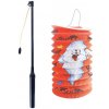 Rappa Lampión Halloween duch 15 cm so svietiacou paličkou 40 cm