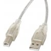 Lanberg CA-USBA-12CC-0030-TR USB-B, 3m, čirý