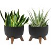 Kvetináč Misa ROMA Jumper Eco Recycled priemer 240 mm čierny Lamela