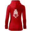 Eat sleep tennis - Mikina dámska trendy zipper s kapucňou - 2XL ( Červená )