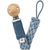 BIBS Paci Braid spona na cumlík Petrol / Baby Blue 1 ks