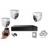 Monitorrs Security AI hybrid Light IP 3 kamerový set 5 Mpix WDome (6141K3) (Monitorrs Security)