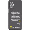 Picasee silikónový čierny obal pre Motorola Moto G54 5G - Kazma - SVĚT PATŘÍ TĚM, CO SE NEPOSEROU