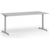 Kancelársky stôl PRIMO BETA, 180x90 cm, sivá podnož, sivá