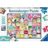 Dětské puzzle Spousta barevných squishmallows