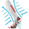 VOXX kompresné ponožky Signal white-red 1 pár 43-46 103461