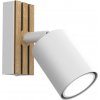 Luminex Nástenné bodové svietidlo TERRA 1xGU10/8W/230V biela/dub LU9976A + záruka 3 roky zadarmo
