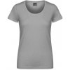 Excd by Promodoro Dámske bavlnené tričko CD3075 New Light Grey -Solid XXL