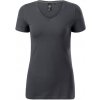 MALFINI Dámske tričko Action V-neck - Svetlá antracitová | L