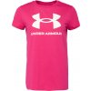 Under Armour Dámske tričko LIVE SPORTSTYLE GRAPHIC SS ružová biela