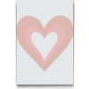 Vymalujsisam.sk Maľovanie podľa čísiel - Minimalistické srdce Veľkosť: 20x30cm, Rám: Na plastovej doske