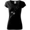 Púpava - Dámske tričko Pure - XL ( Čierna )