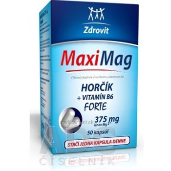 MaxiMag Hořčík 375 mg+B6 50 toboliek