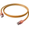 Easylan CS1OOADAD0075 RJ45 sieťové káble, prepojovacie káble CAT 6A S/FTP 7.5 m oranžová dvojžilový tienený, bez halogénov, samozhášavý 1 ks; CS1OOADAD0075