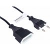 PremiumCord Kabel síťový dvojvidlice 230V 2m bílý