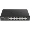 D-Link DGS-1100-24PV2 24-Port PoE Gigabit Smart Managed Switch, 12x PoE, PoE budget 100W, fanless