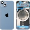 Apple iPhone 14 Plus - Sklo Zadného Krytu / Housingu + Sklíčka Kamery + MagSafe Magnetický Krúžok (Modrá / Blue) - Original Apple