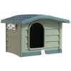 ALDOTRADE Psia búda Bungalow strednej 89x75x62cm Béžová