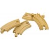 Bigjigs Rail Drevené koľaje Krátka kruhová koľaj - 10 cm - 4 ks