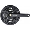 SHIMANO Stred Acera M371 175mm 48/36/26z. 9-k. čierny s krytom na štvorhran