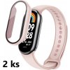 Xiaomi 2ks Ochranný kryt pre Xiaomi Smart Band 9 - Ružový MBSCZ-3DKRYTRU29