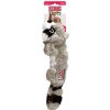 Hračka Kong Dog Scrunch Knots Mýval s pískadlom, polyester, sivý, M/L