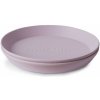 Mushie Okrúhly tanierik mushie - soft lilac, 2ks