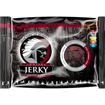 Indiana Jerky Hovädzie Peppered Korenisté 100 g