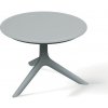 Prosperplast Záhradný nízky okrúhly stolík RIMOS 59,3x57x40,5 cm sivý