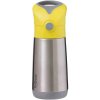 B.Box Termoska so slamkou 350ml Žltá/Sivá