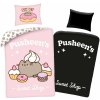 Halantex · Bavlnené posteľné obliečky so svetielkujúcim efektom Cukráreň mačičky Pusheen - 100% bavlna - 70 x 90 cm + 140 x 200 cm