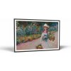 Claude Monet Claude Monet - Jeune fille | Obraz Vintessia v ráme Rozmery obdĺžnik: 50x75, Rám: Čierny matný-alu